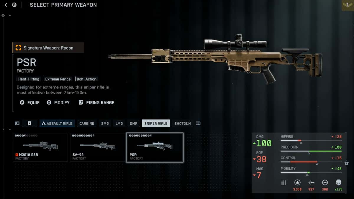 PSR Sniper